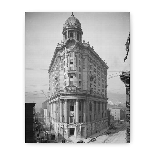 Vintage Pittsburgh Wabash Station Canvas Print