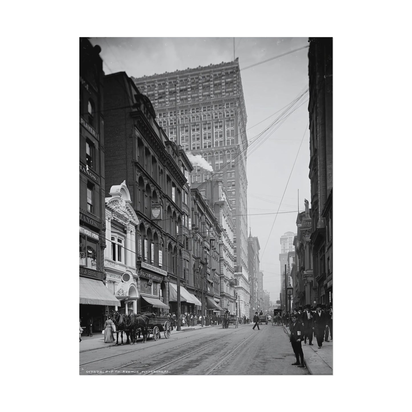 Vintage Pittsburgh Fifth Ave 2 Print