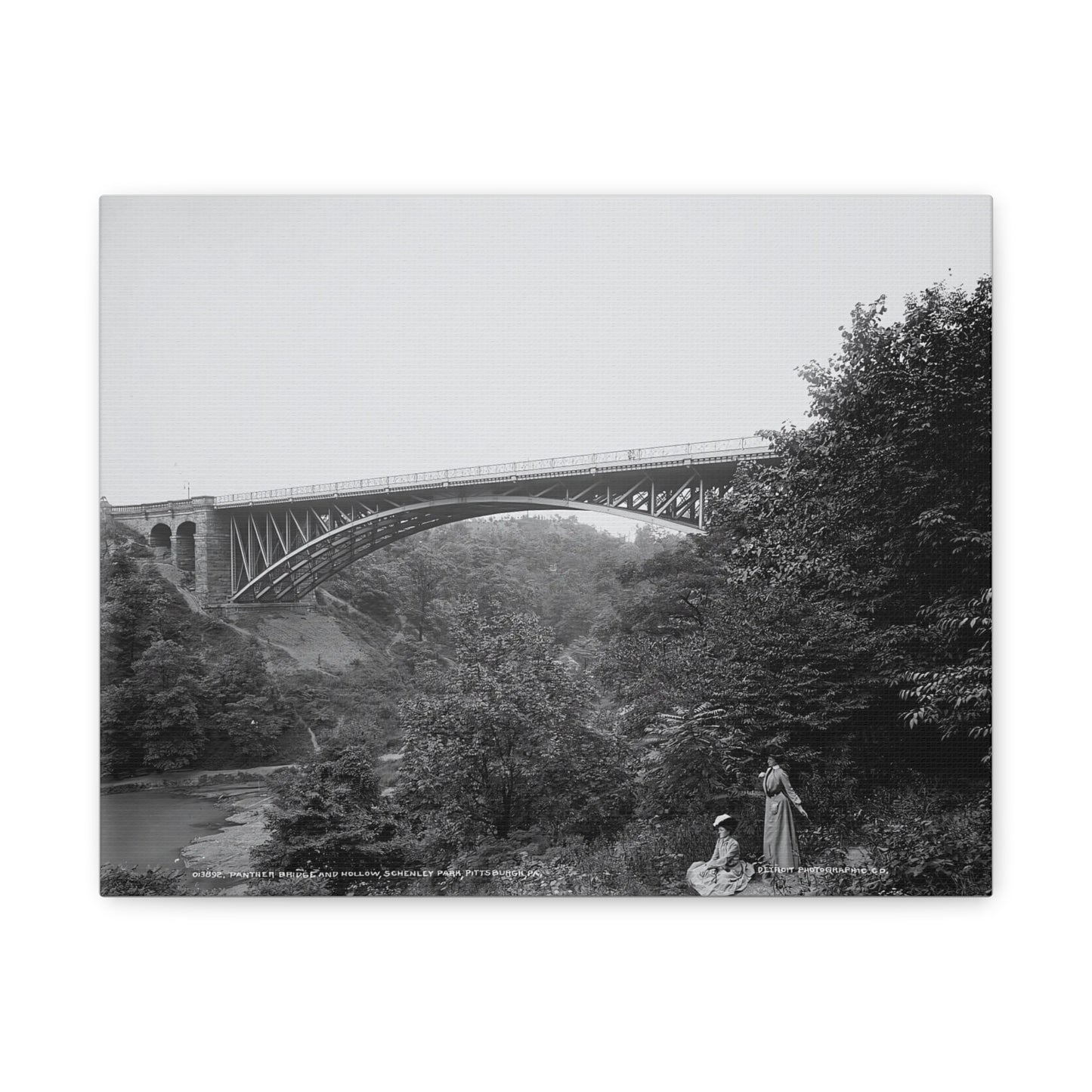 Vintage Pittsburgh Schenley Park Canvas Print