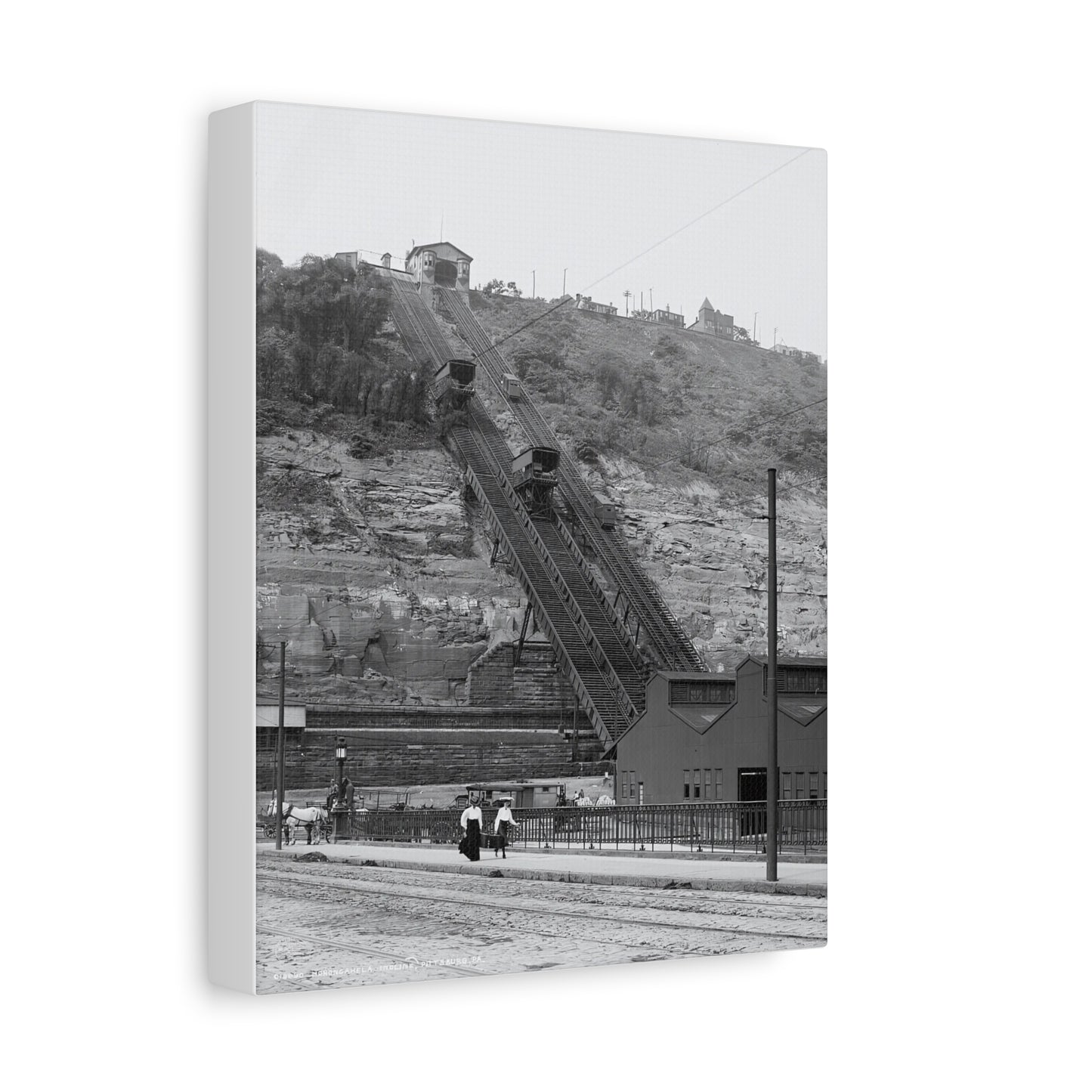 Vintage Pittsburgh Incline Canvas Print