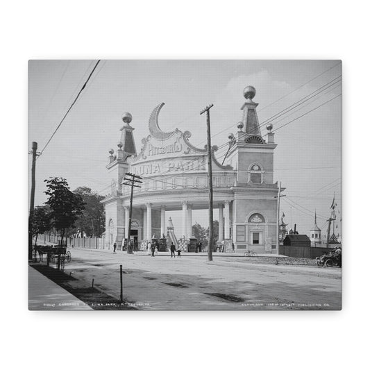 Vintage Pittsburgh Luna Park Canvas Print