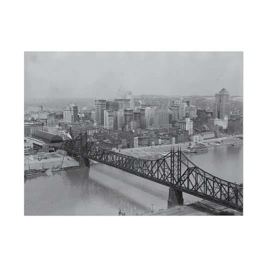 Vintage Pittsburgh Wabash Bridge Print