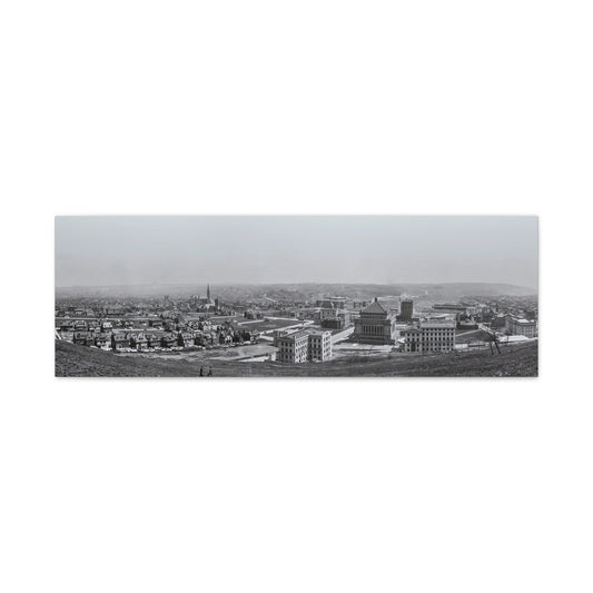 Vintage Pittsburgh Oakland Panorama Canvas Print