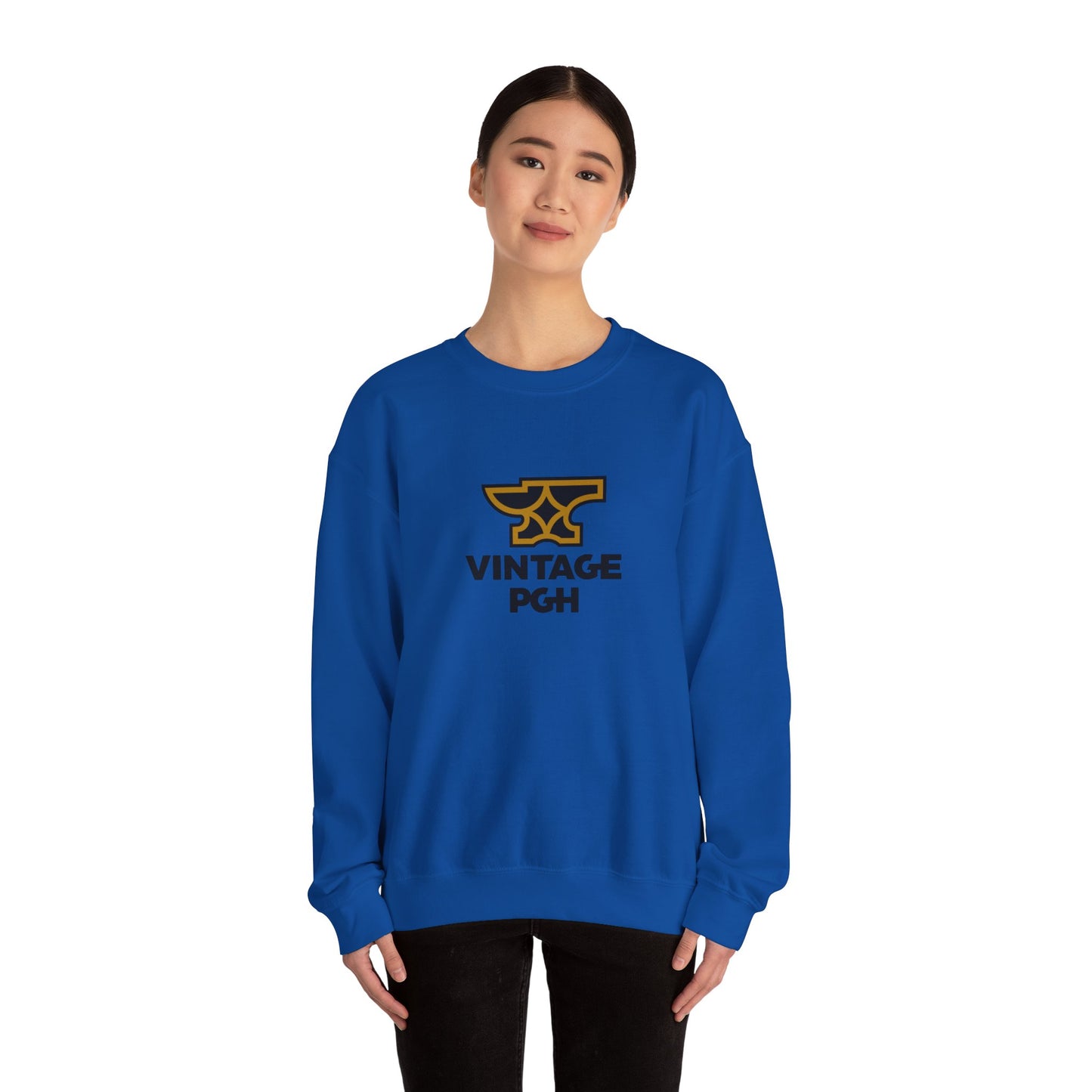 Vintage Pittsburgh Anvil Logo Crewneck Sweatshirt