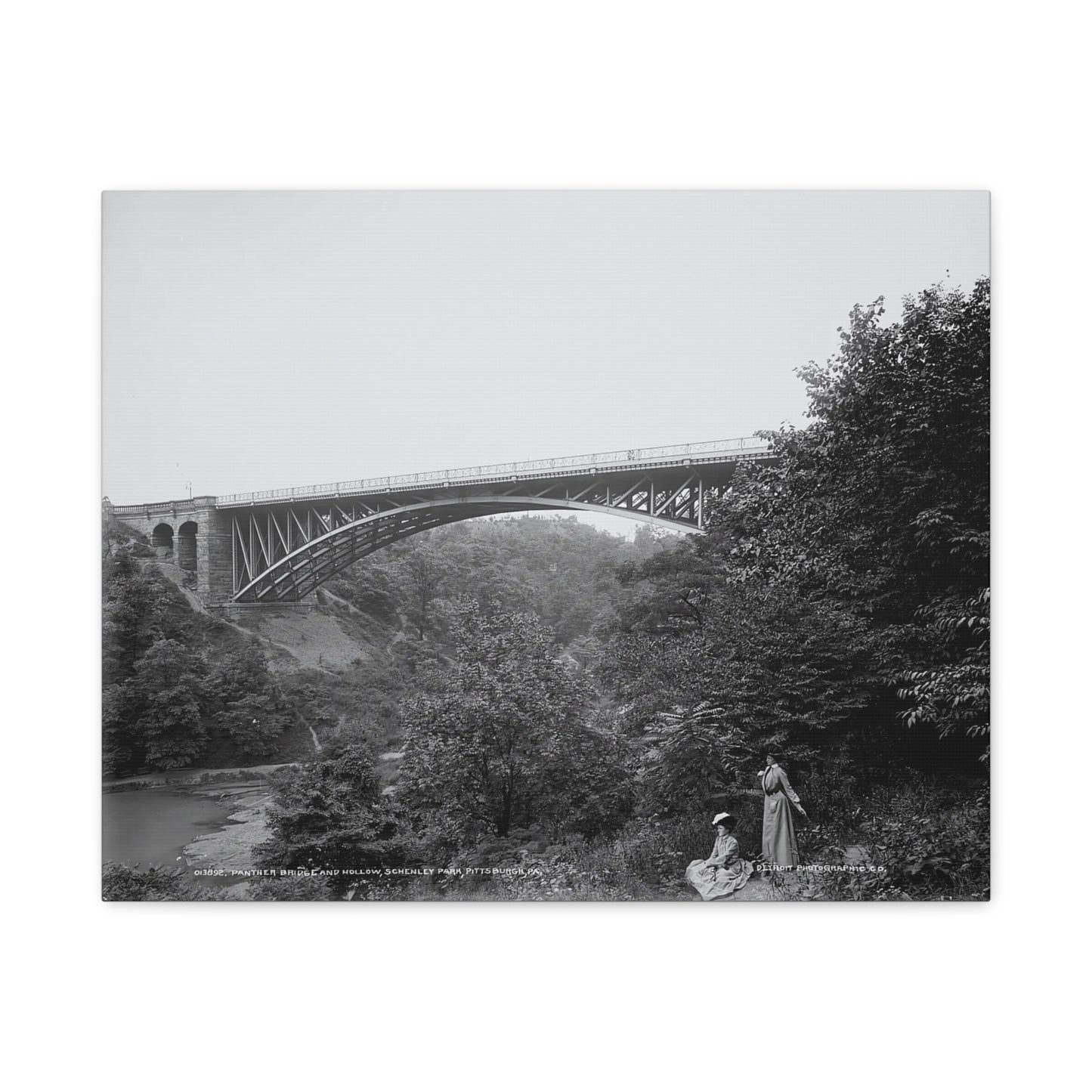 Vintage Pittsburgh Schenley Park Canvas Print