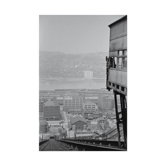 Vintage Pittsburgh Incline View Print