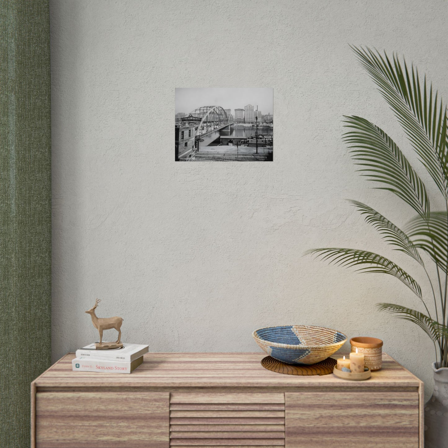 Vintage Pittsburgh Sixth Street Bridge Print