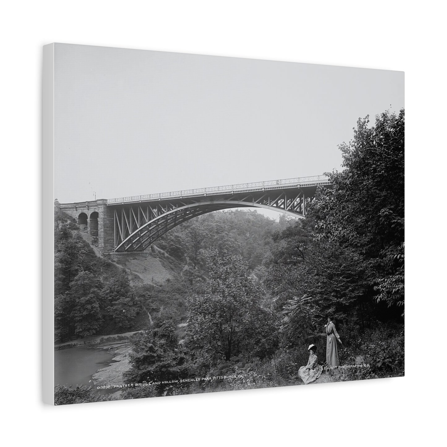 Vintage Pittsburgh Schenley Park Canvas Print