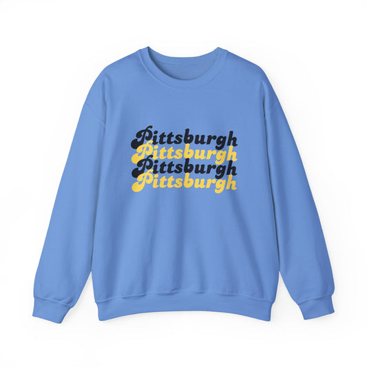 Retro Pittsburgh x4 Crewneck Sweatshirt