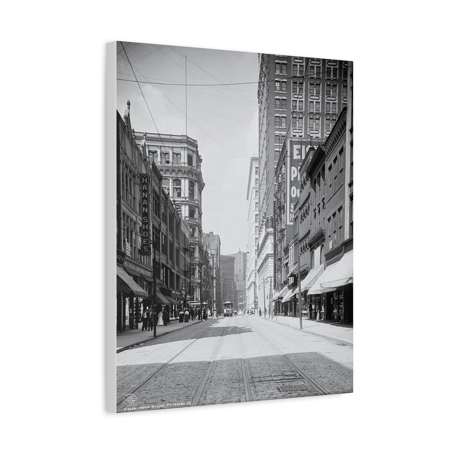 Vintage Pittsburgh Downtown Canvas Print