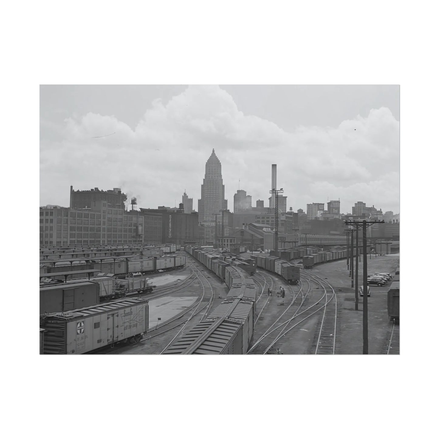 Vintage Pittsburgh Strip District Print