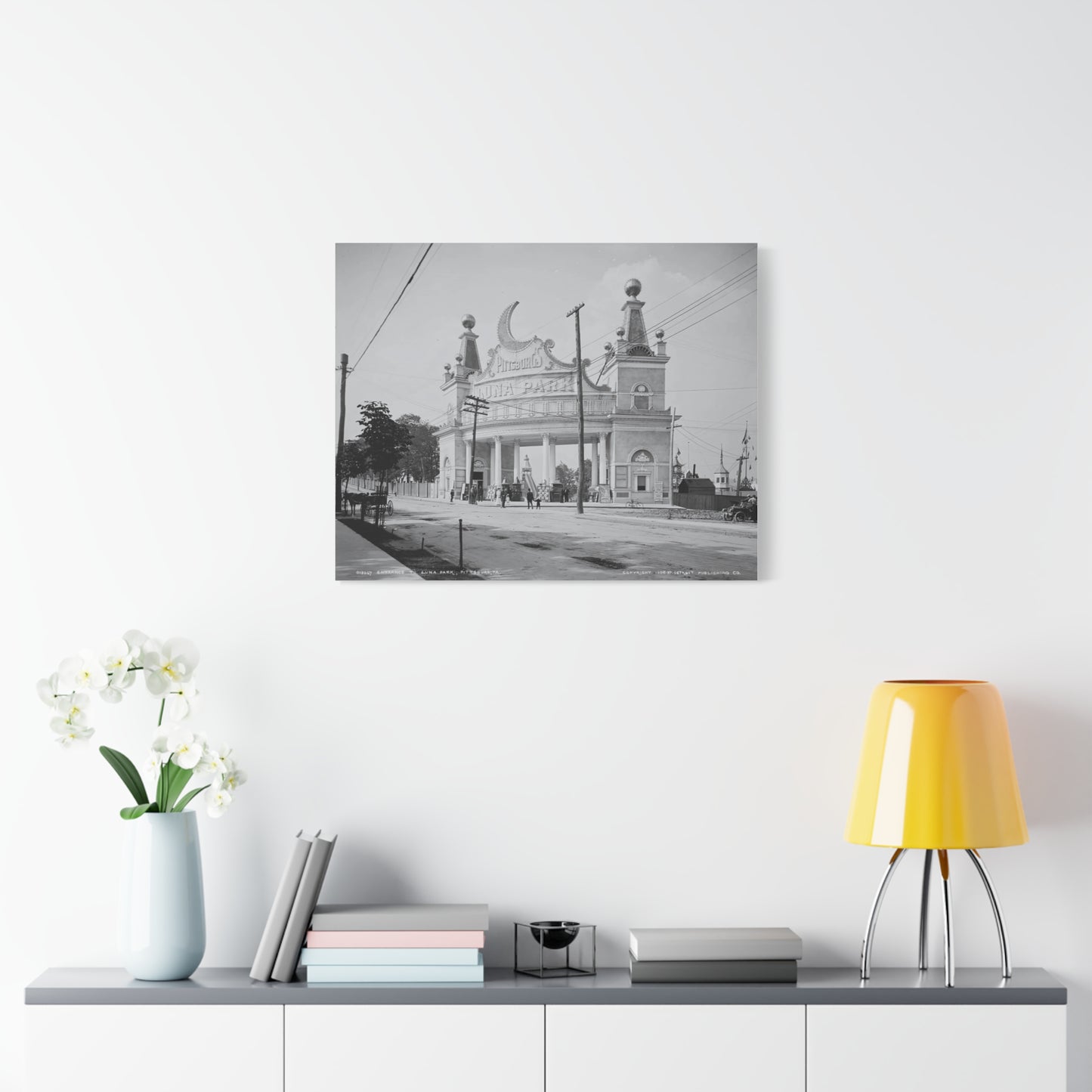 Vintage Pittsburgh Luna Park Canvas Print