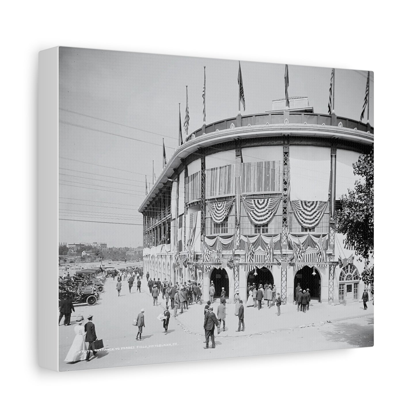 Vintage Pittsburgh Forbes Field Canvas Print