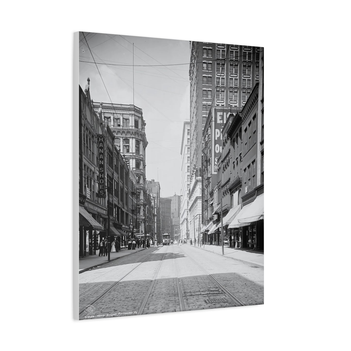 Vintage Pittsburgh Downtown Canvas Print