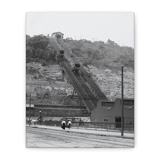 Vintage Pittsburgh Incline Canvas Print