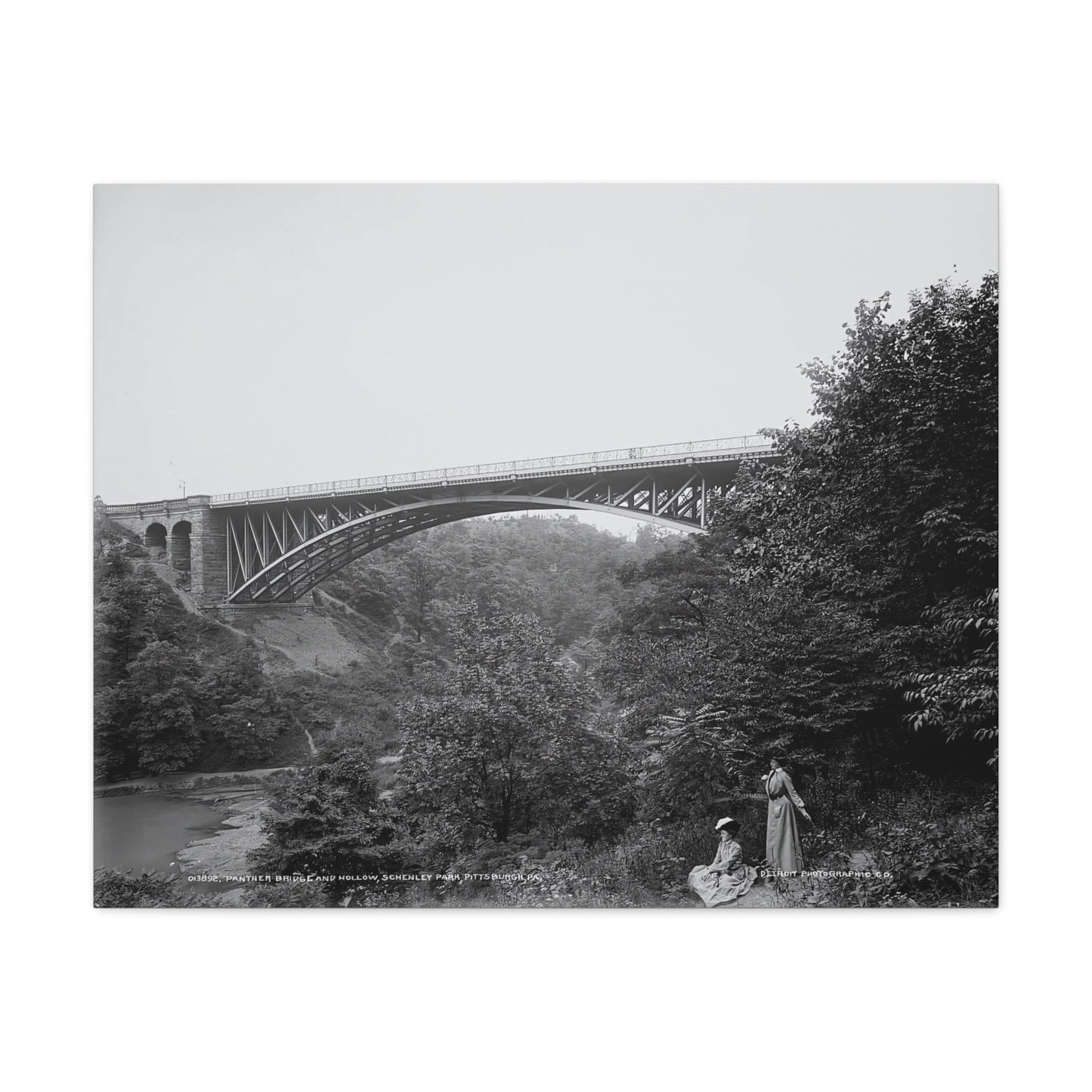 Vintage Pittsburgh Schenley Park Canvas Print