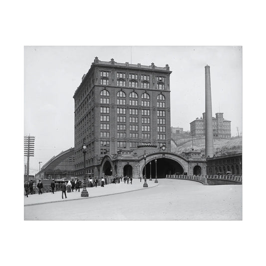 Vintage Pittsburgh Train Station Print