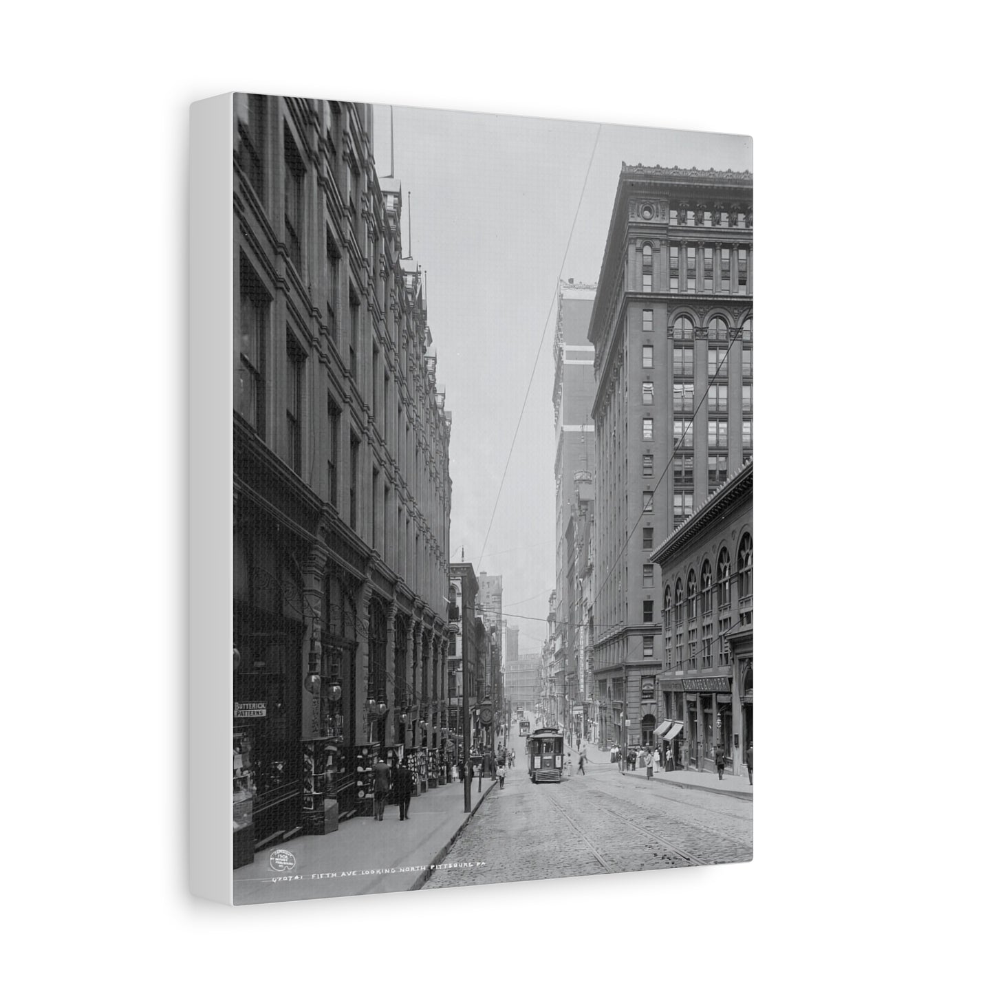 Vintage Pittsburgh Fifth Ave Canvas Print