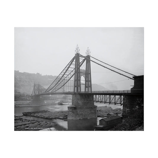 Vintage Pittsburgh Point Bridge Print