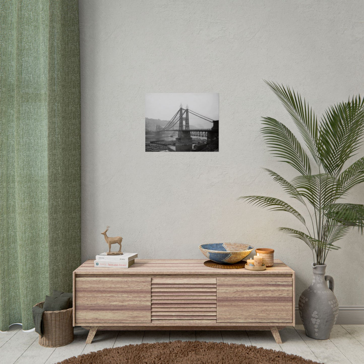 Vintage Pittsburgh Point Bridge Print