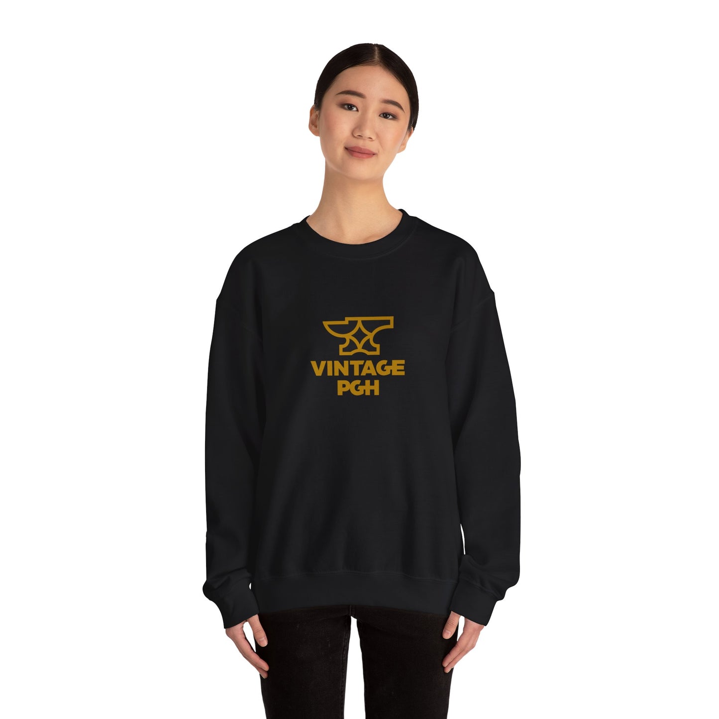 Vintage Pittsburgh Anvil Logo Crewneck Sweatshirt