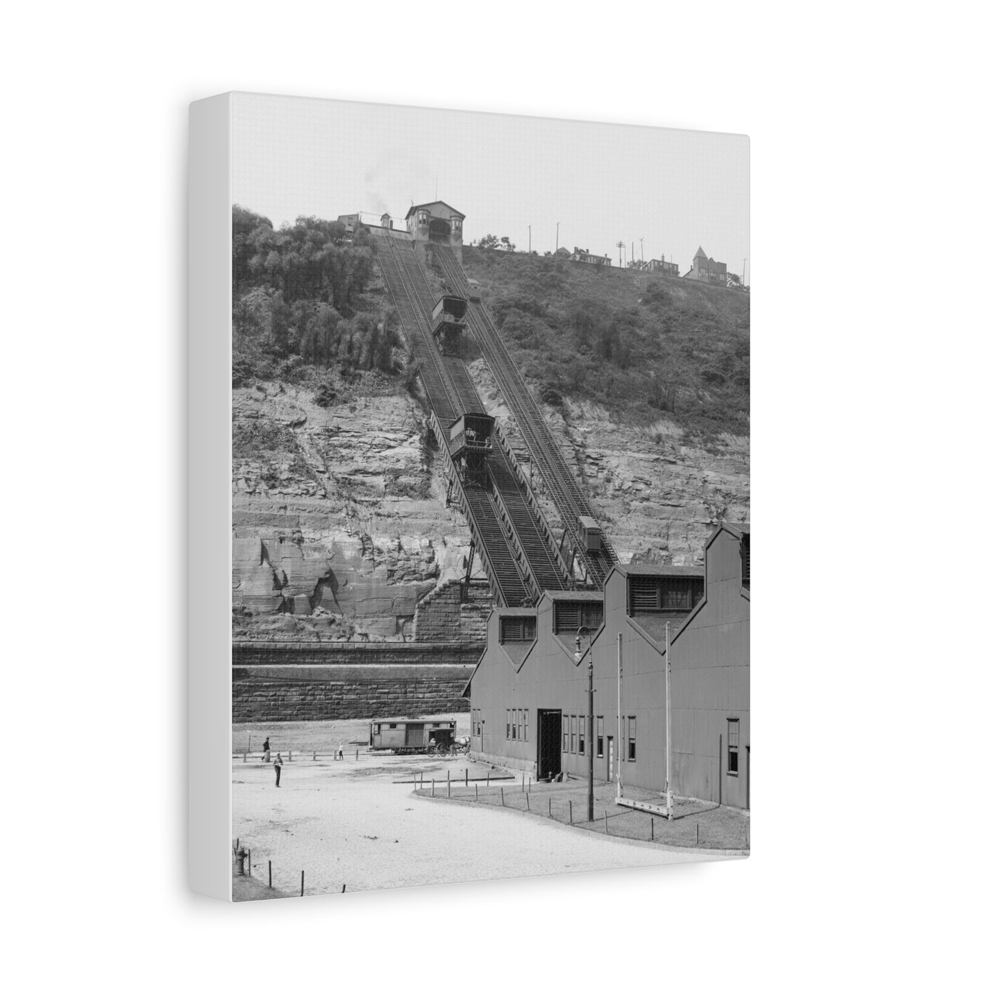 Vintage Pittsburgh Incline Canvas Print