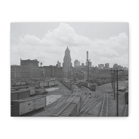 Vintage Pittsburgh Strip District Canvas Print